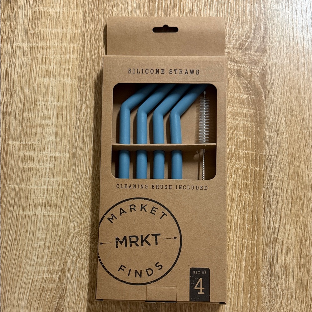 Market Finds Silicone Straws Set of 4